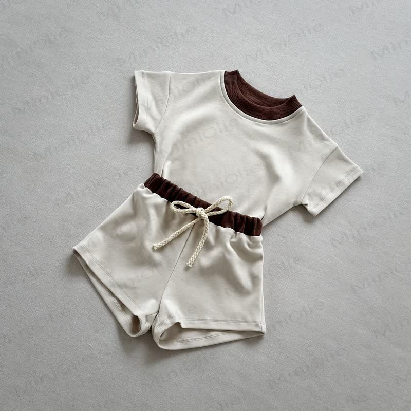 Baby 2-Piece Soft Sweatsuit Loose Set - White - 3-5T - image 15