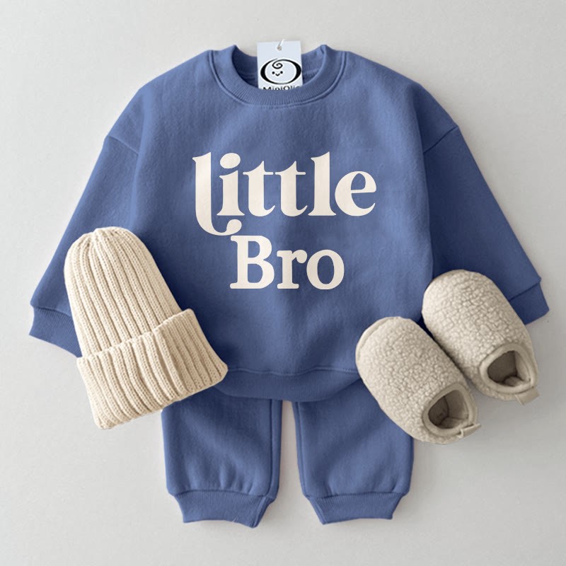 LITTLE BRO Baby Slogan Set - Blue - 2-3T - image 1