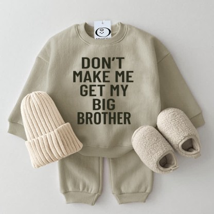 GET MY BIG BROTHER Baby 2-Piece Set - Grey Green - 2-3T - image 1