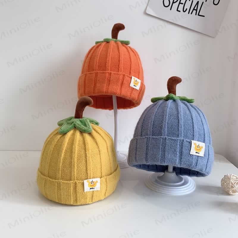 Baby Pumpkin Lovely Knitted Beanie - image 5