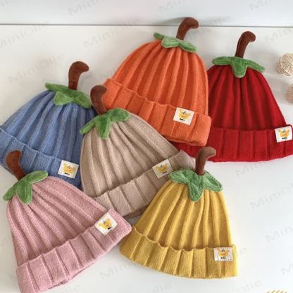 Baby Pumpkin Lovely Knitted Beanie - image 3
