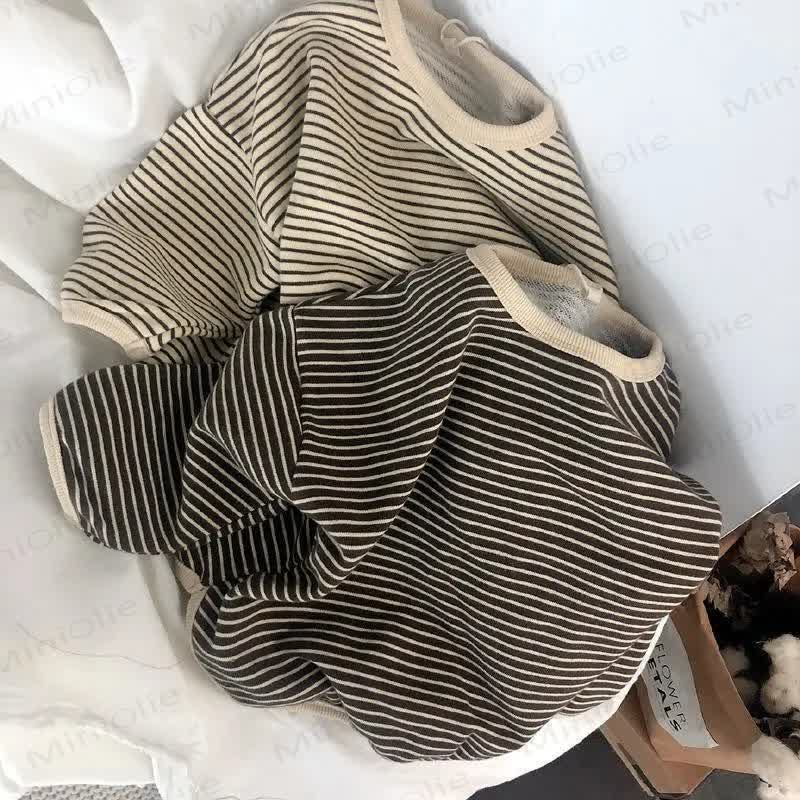 Kid Boy Striped Crew-neck Long Sleeve Top - image 1