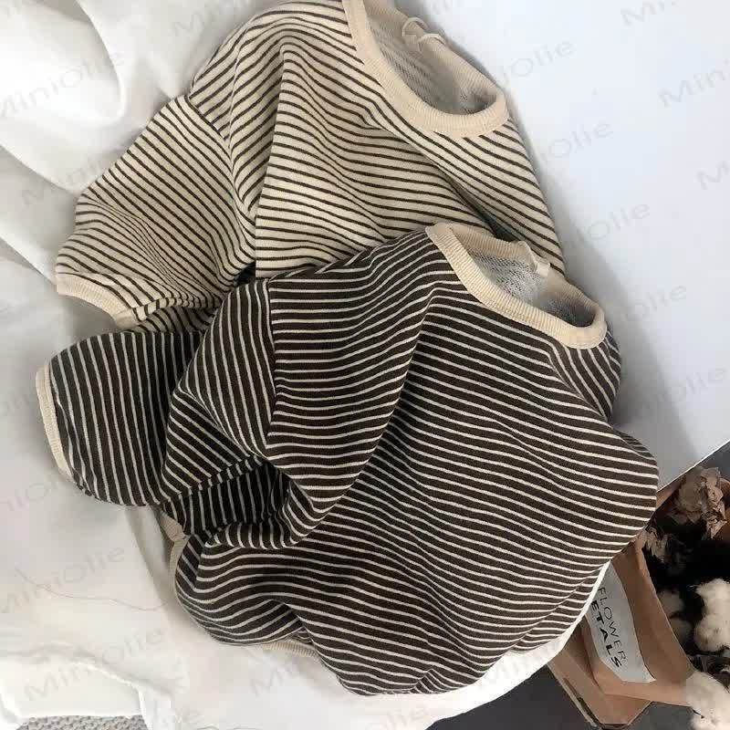 Kid Boy Striped Crew-neck Long Sleeve Top - image 1