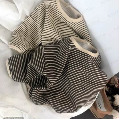 Kid Boy Striped Crew-neck Long Sleeve Top - image 1