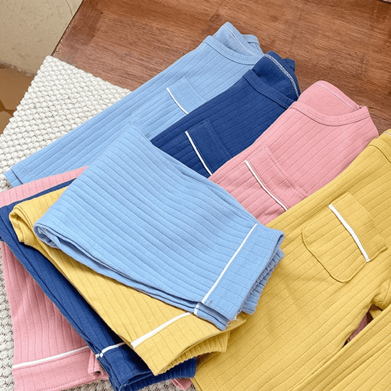 Toddler 2-Piece Simple Pocket Pajamas Set - image 3