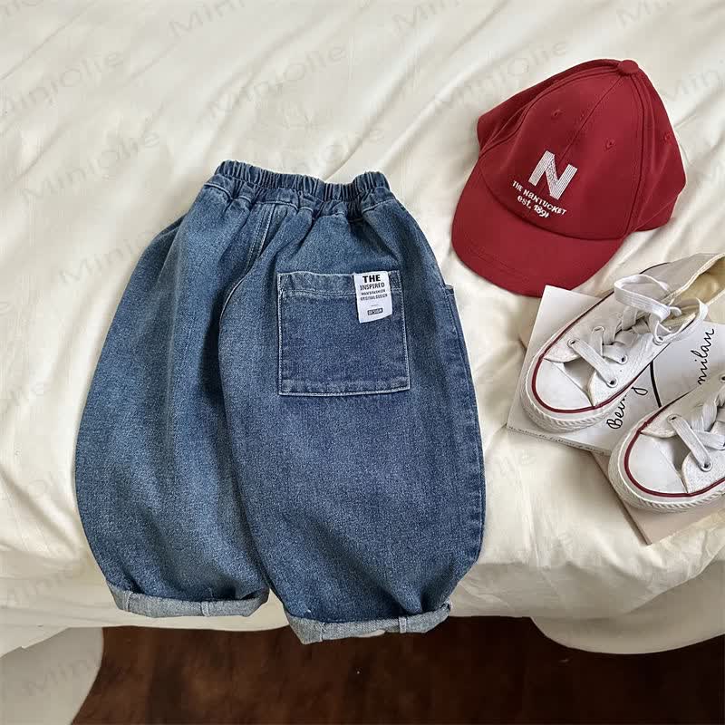 Kid Boy Loose Harem Jeans Pants - image 3