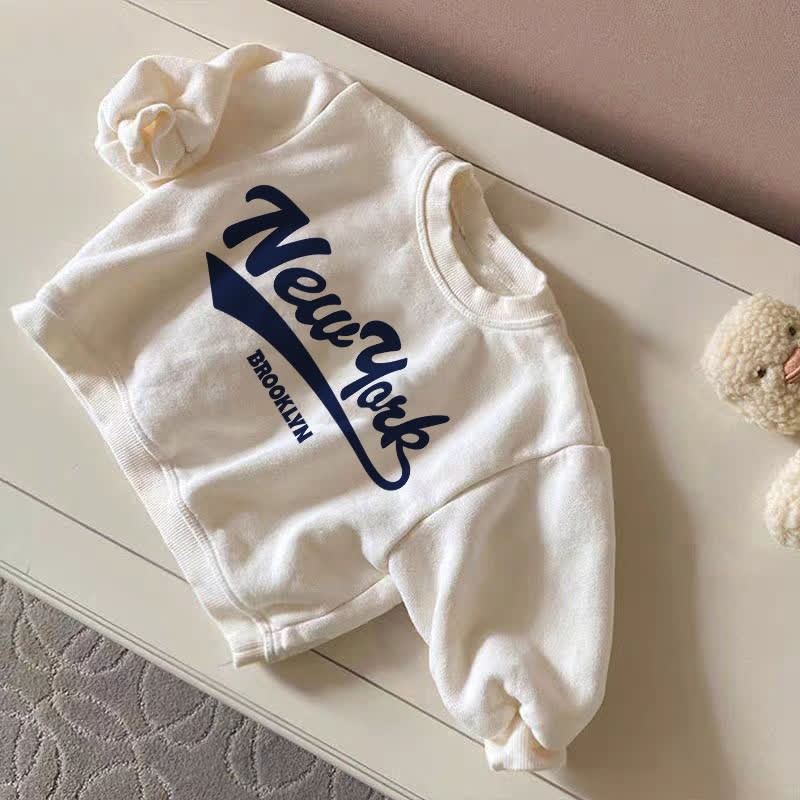 NEW YORK Baby Sweatshirt - Cream - 18-24M - image 1