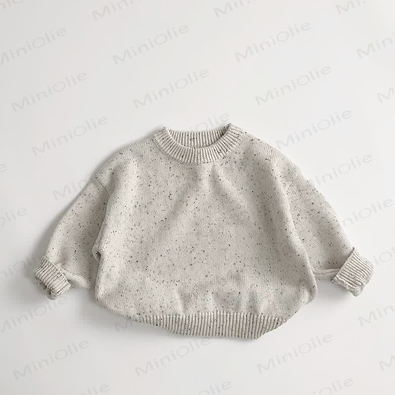 Toddler Motley Little Dot Loose Sweater - Beige - 8Y - image 9