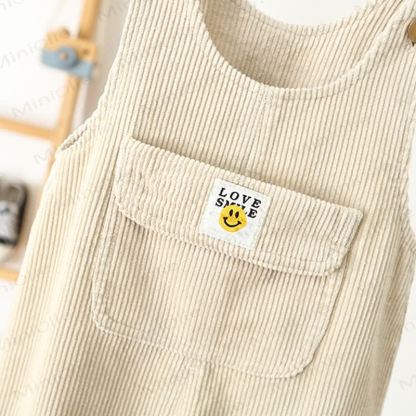 LOVE SMILE Toddler Corduroy Pocket Overalls - image 8
