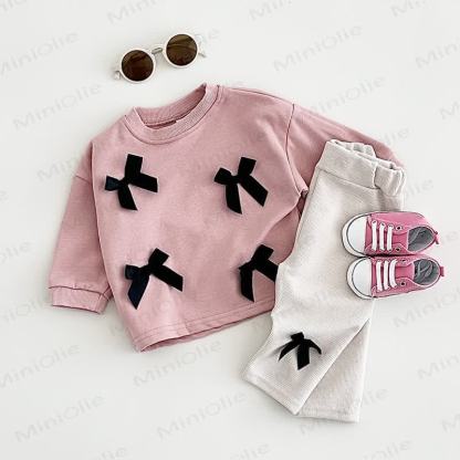 Baby 2-Piece Bow Lovely Casual Set - image 11