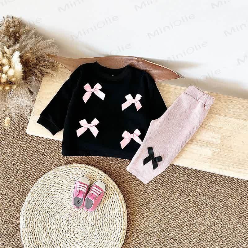 Baby 2-Piece Bow Lovely Casual Set - image 6