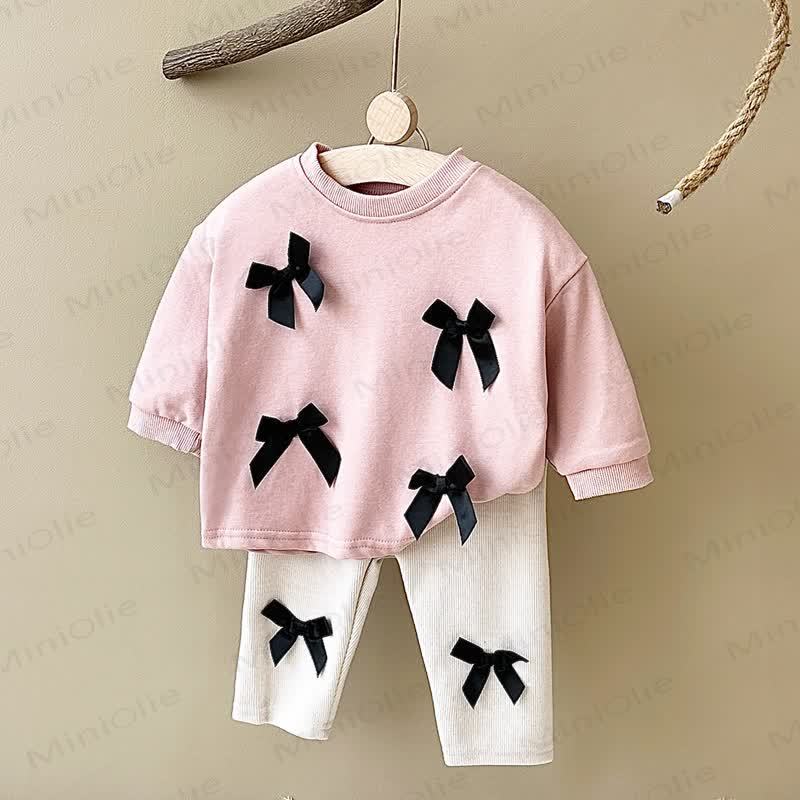Baby 2-Piece Bow Lovely Casual Set - Pink - 2-3T - image 14