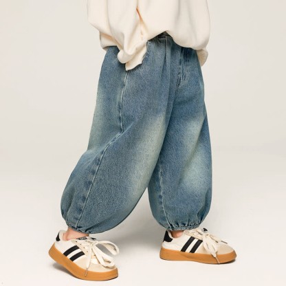 Toddler Simple Denim Jogger Pants - image 1