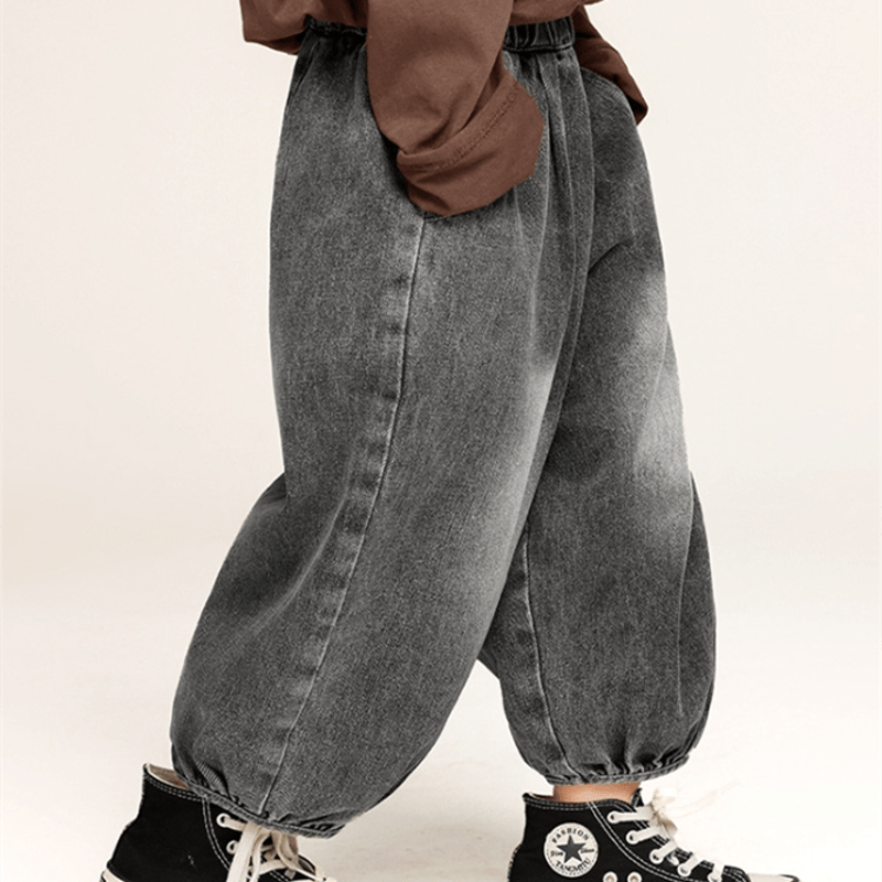 Toddler Simple Denim Jogger Pants - image 13