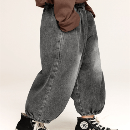 Toddler Simple Denim Jogger Pants - image 13