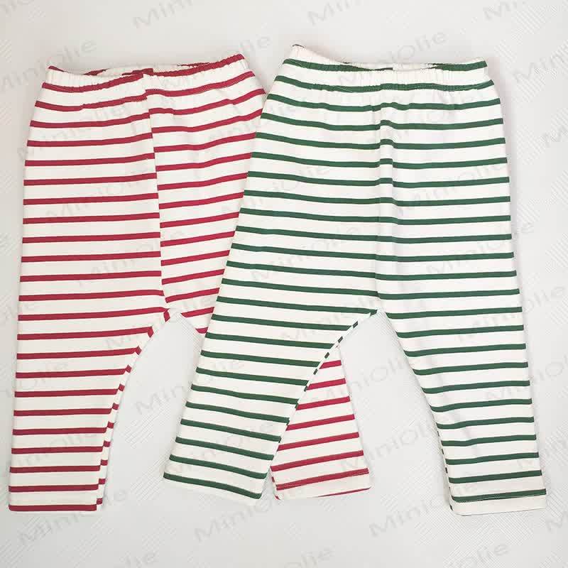 Baby Fleece Lined Striped Leggings - image 2