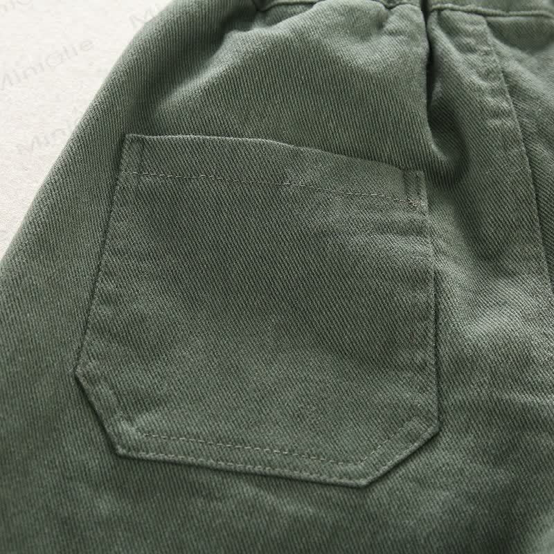 Toddler Boy Pure Color Simple Pants - image 10