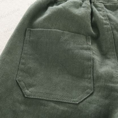 Toddler Boy Pure Color Simple Pants - image 10