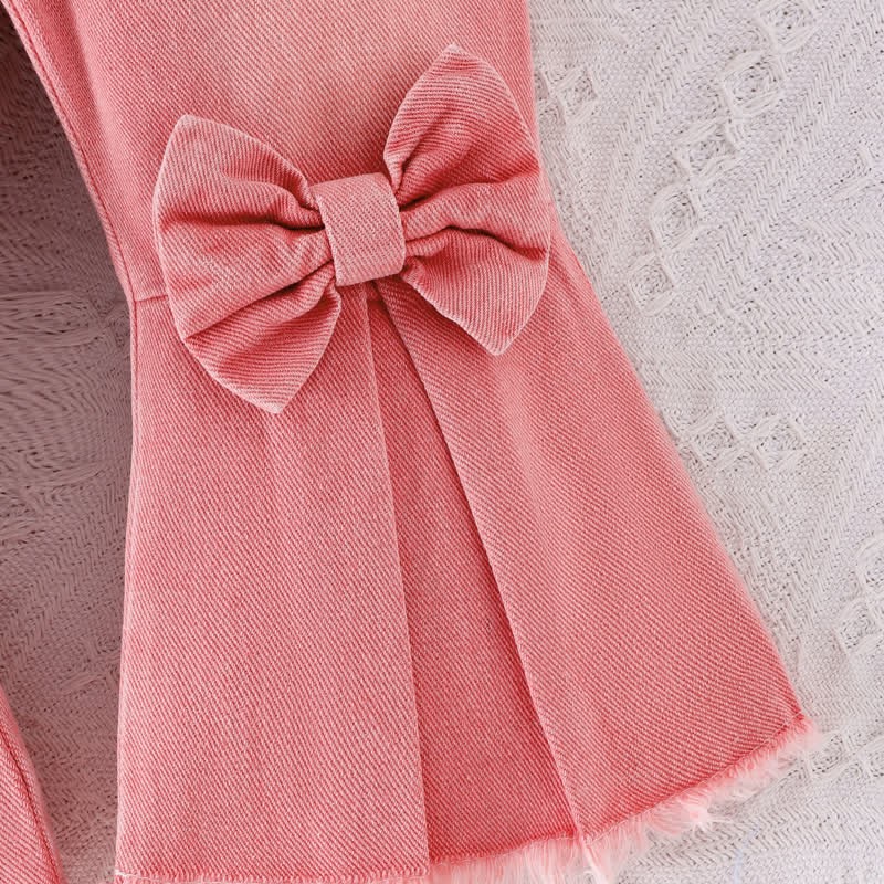 Baby 2-Piece Butterfly Bows Denim Set - image 13
