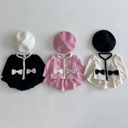 Baby 2-Piece Sweet Bow Fair Girl Set - image 1