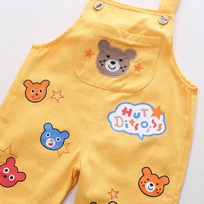 Baby 2-Piece Colorful Bear Lovely Overalls Set - image 11