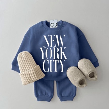 NEW YORK CITY Baby 2-piece Set - Blue - 2-3T - image 1
