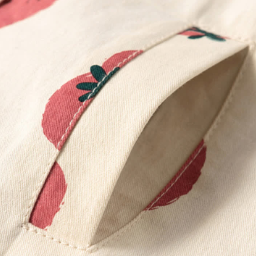 Kid Girl Tomato Hooded Trench Coat - image 9