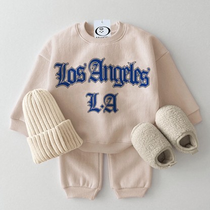 LOS ANGELES L.A Baby 2-piece Set - Beige - 2-3T - image 1