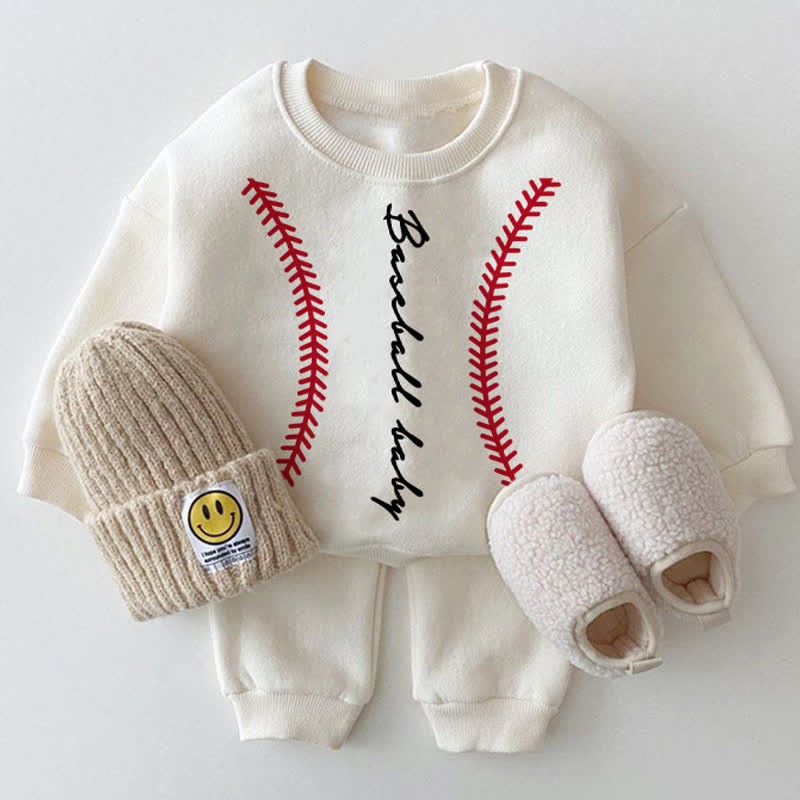 BASEBALL BABY White 2-piece Set - White - 2-3T - image 1