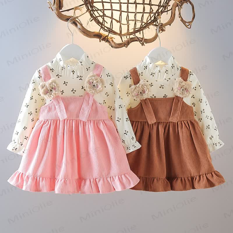 Baby Toddler Cherry Bear Sweet Dress  - image 1