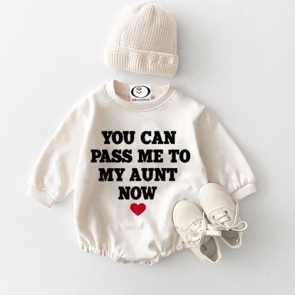 YOU CAN PASS ME TO MY AUNT NOW Baby Bodysuit - White - 18-24M - image 1