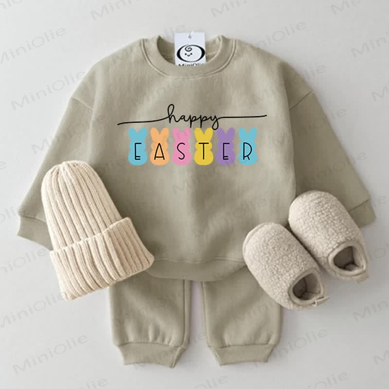 HAPPY EASTER Baby 2-Piece Grey Green Set - Grey Green - 2-3T - image 1