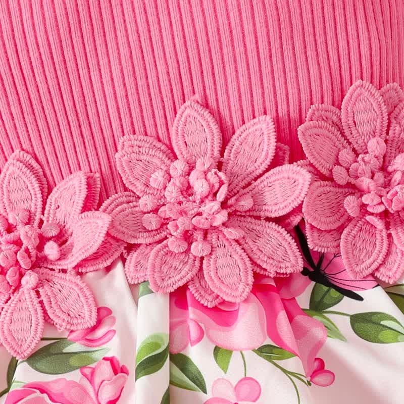 Baby Floral Butterfly Bodysuit with Headband - image 6