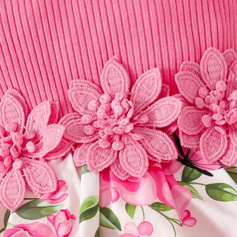 Baby Floral Butterfly Bodysuit with Headband - image 6