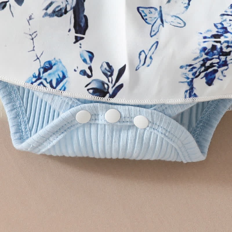 Baby Floral Butterfly Bodysuit with Headband - image 24