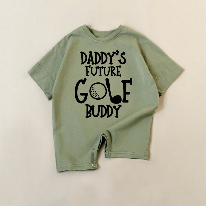 DADDY'S FUTURE GOLF BUDDY Baby Romper - Green - 18-24M - image 1