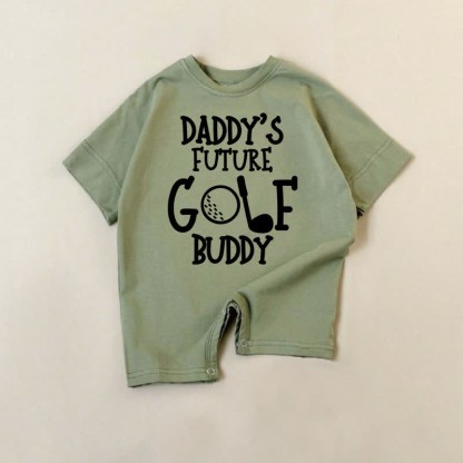 DADDY'S FUTURE GOLF BUDDY Baby Romper - Green - 18-24M - image 1