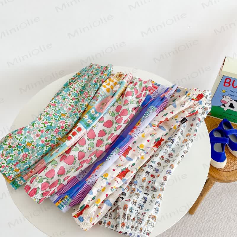 Toddler Colorful Bear Flower Strawberry Pants - image 1