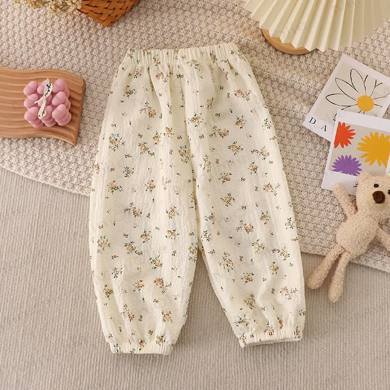 Toddler Strawberry Flower Dots Animal Pants - Flower - 12-13T - image 8