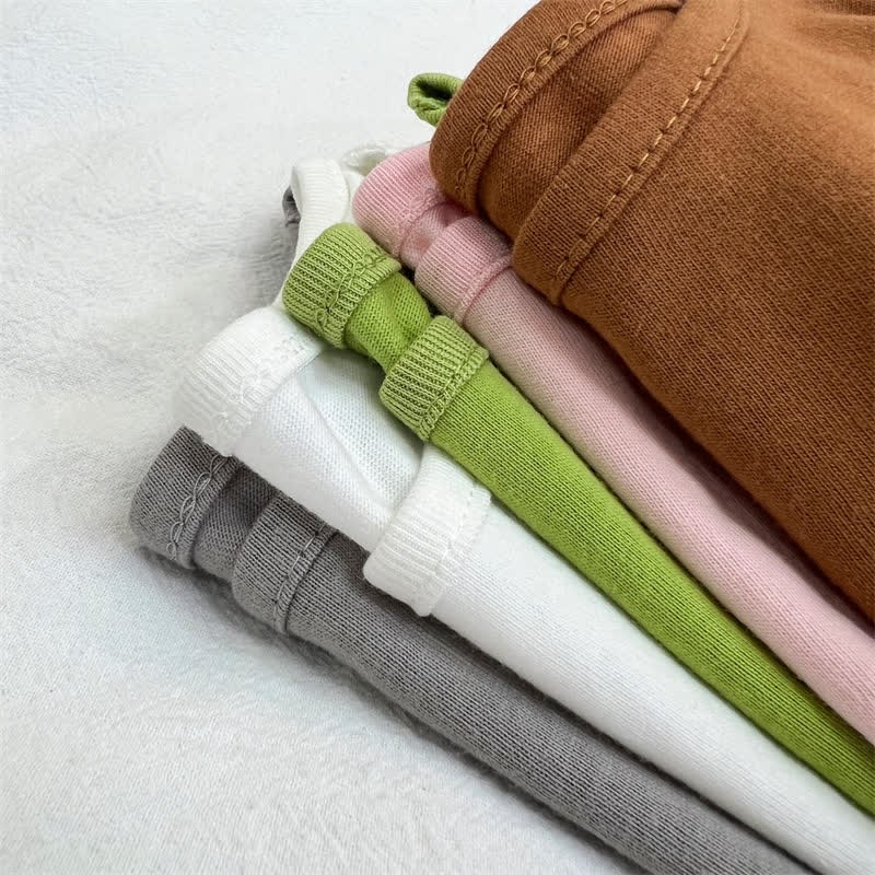 Toddler Loose Solid Color Base Layer T-Shirt - image 5