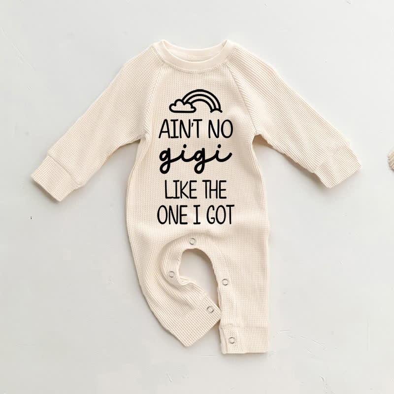 AIN'T NO GIGI LIKE THE ONE I GOT Baby Romper - Beige - 18-24M - image 1