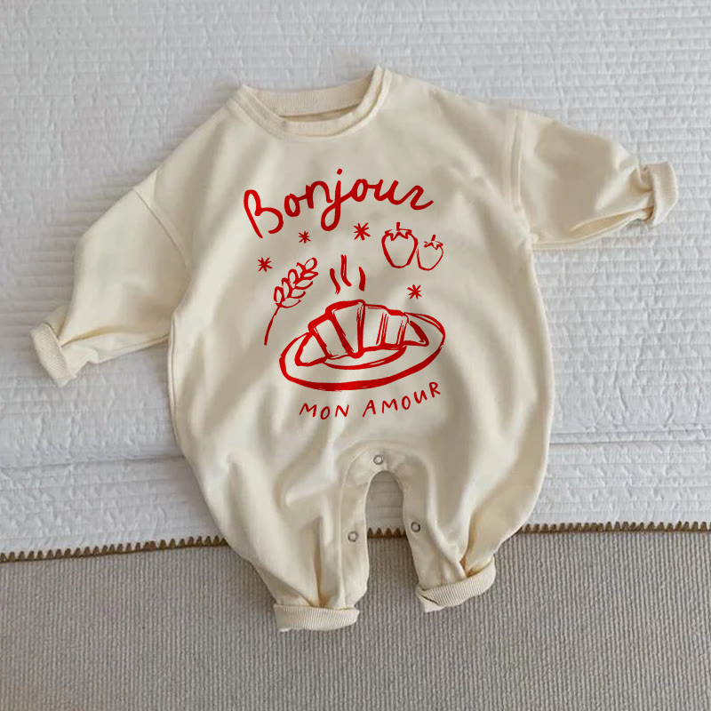 BONJOUR MON AMOUR Baby Beige Romper - Beige - 2-3T - image 1