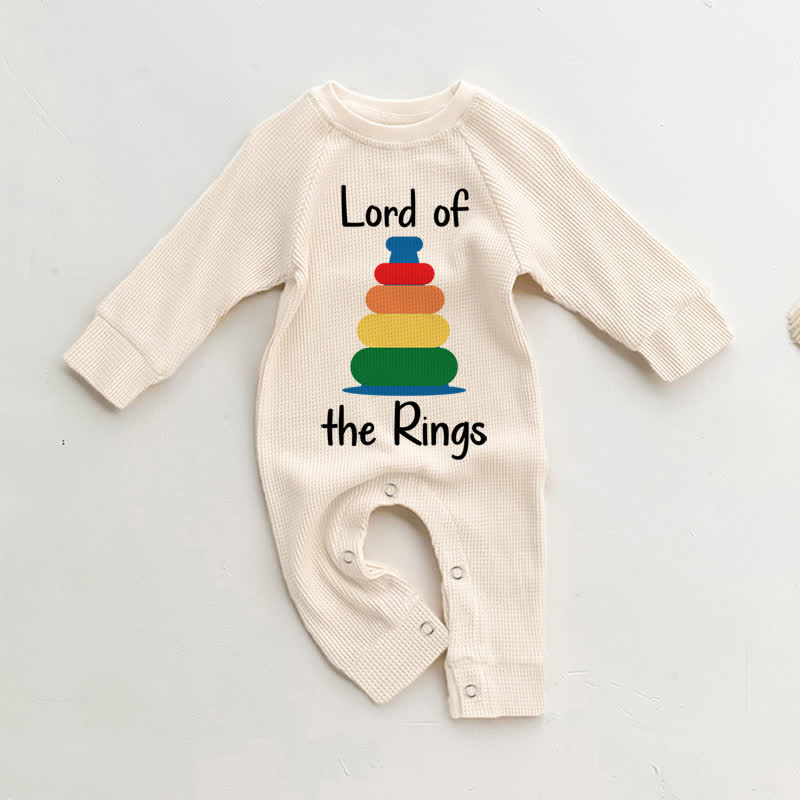 LORD OF THE RINGS Baby Waffle Beige Romper - Beige - 18-24M - image 1