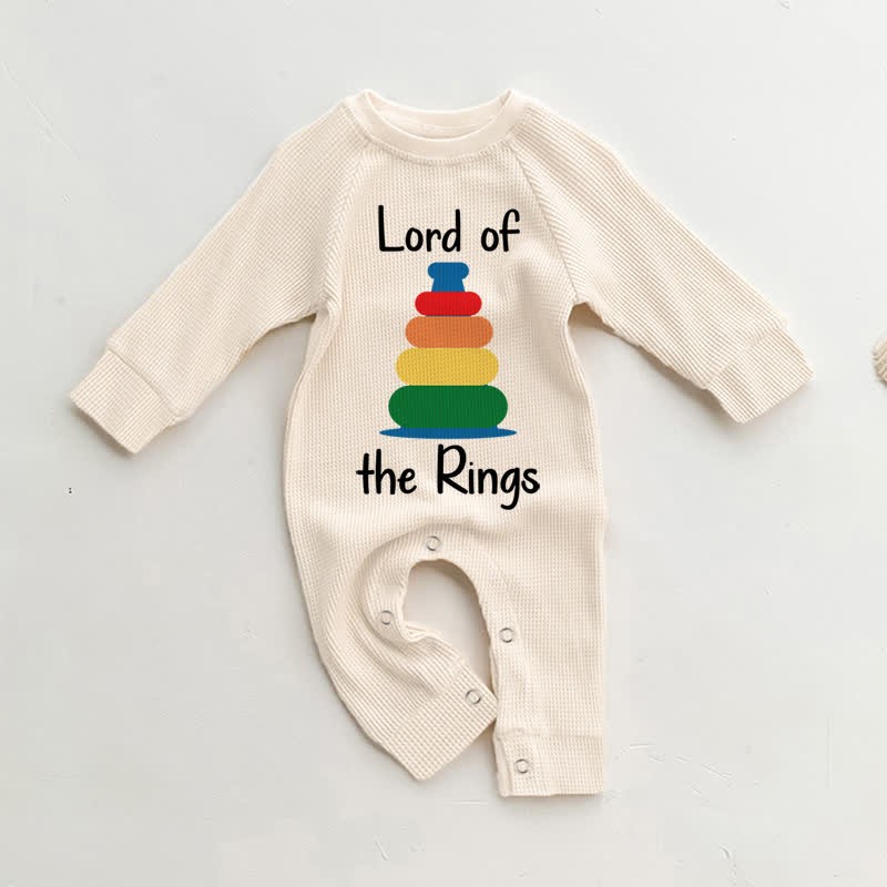 LORD OF THE RINGS Baby Waffle Beige Romper - Beige - 18-24M - image 1