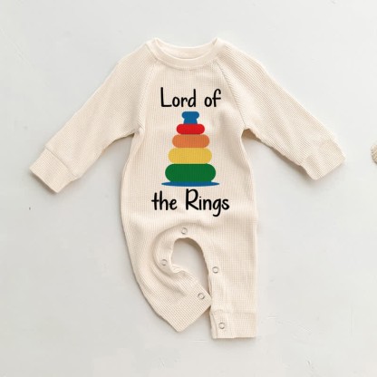 LORD OF THE RINGS Baby Waffle Beige Romper - Beige - 18-24M - image 1