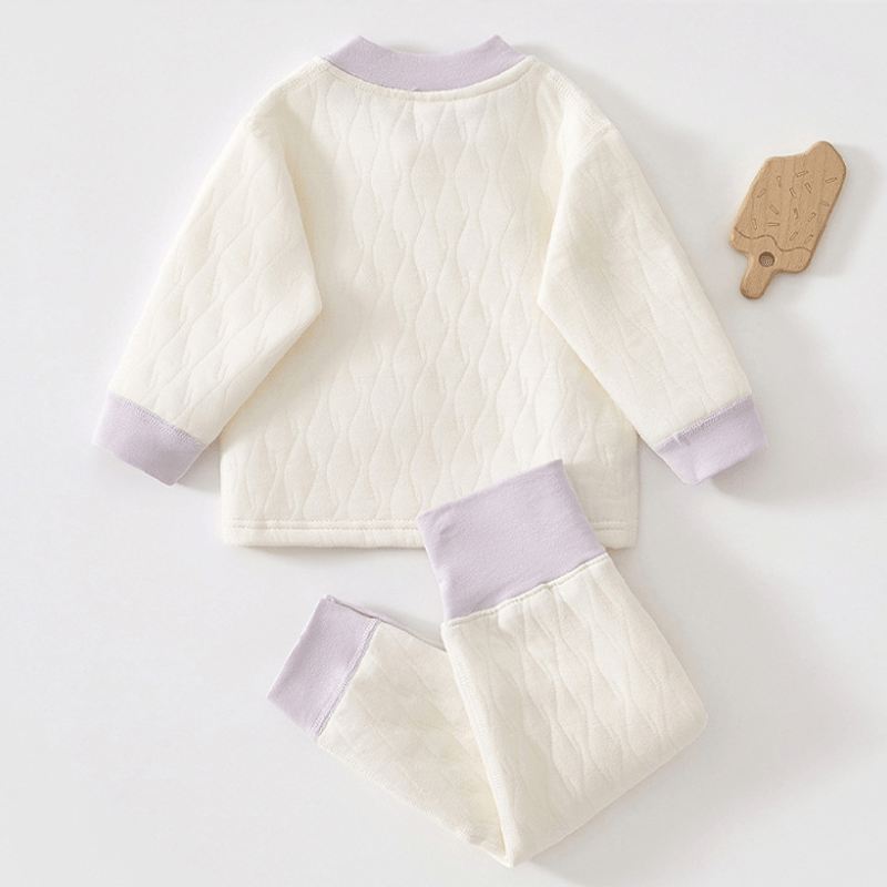 CHARMING Baby 2-Piece Flower Quilted Set - image 2