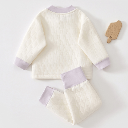 CHARMING Baby 2-Piece Flower Quilted Set - image 2