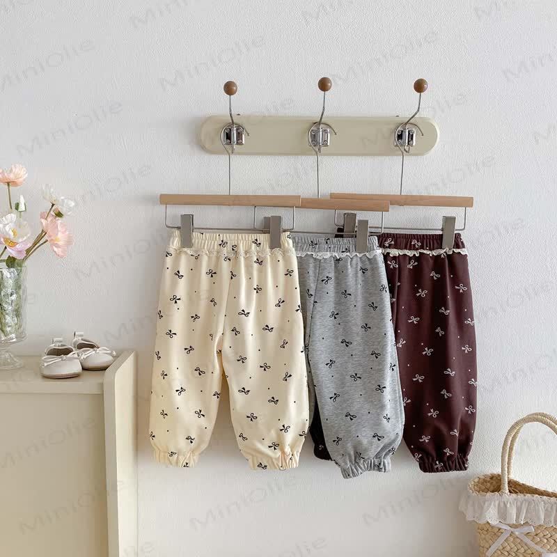 Baby Girl Bowknot Jogger Pants - image 3