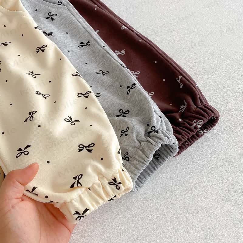 Baby Girl Bowknot Jogger Pants - image 10