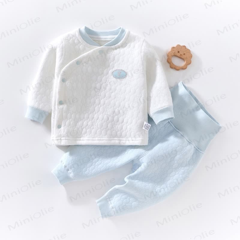 Baby 2-Piece Simple Soft Pajamas Set - Blue - 18-24M - image 9